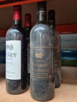 Two bottles of Chateau Guerry, Cotes de Bourg 1999, 750ml and two bottles of Chateau Bonnet Bordeaux