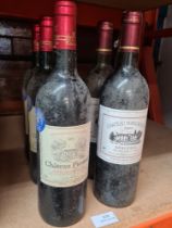 3 bottles of Chateau Picoron, Cote de Castillon 2001 and two bottles of Chateau Fongrenier, Bergerac