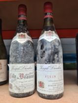 Joseph Drouhin, a 1989 bottle of Fixin, 75cl and a bottle of Cote de Beaune 1992, 75cl (2)