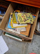 A box of children's books including Ladybird, plus one other box of books