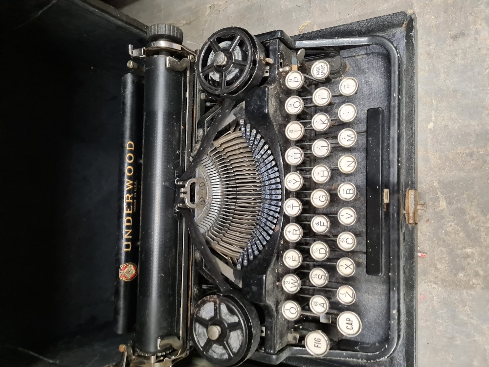 Typewriters, one being an Underwood - Image 2 of 2