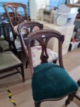 A set of 5 late Victorian mahogany dining chairs