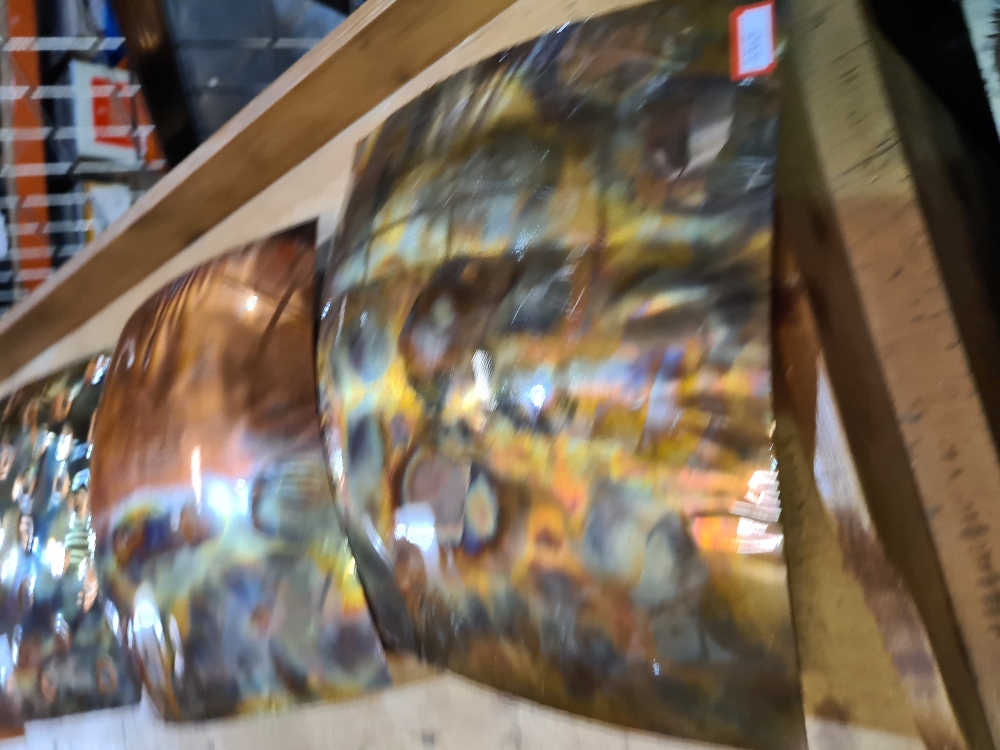 Four decorative copper wall panels - Image 2 of 4