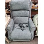 An almost new electric reclining armchair