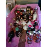 A small quantity of alcoholic miniatures including Duff Town Whisky