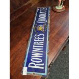 An early 20th Century Rowntree's Chocolates enamel sign, with Royal Crest, 62.5cm