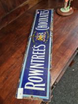 An early 20th Century Rowntree's Chocolates enamel sign, with Royal Crest, 62.5cm