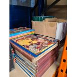 A quantity of children's books, mainly annuals, Scorcher comics and simliar