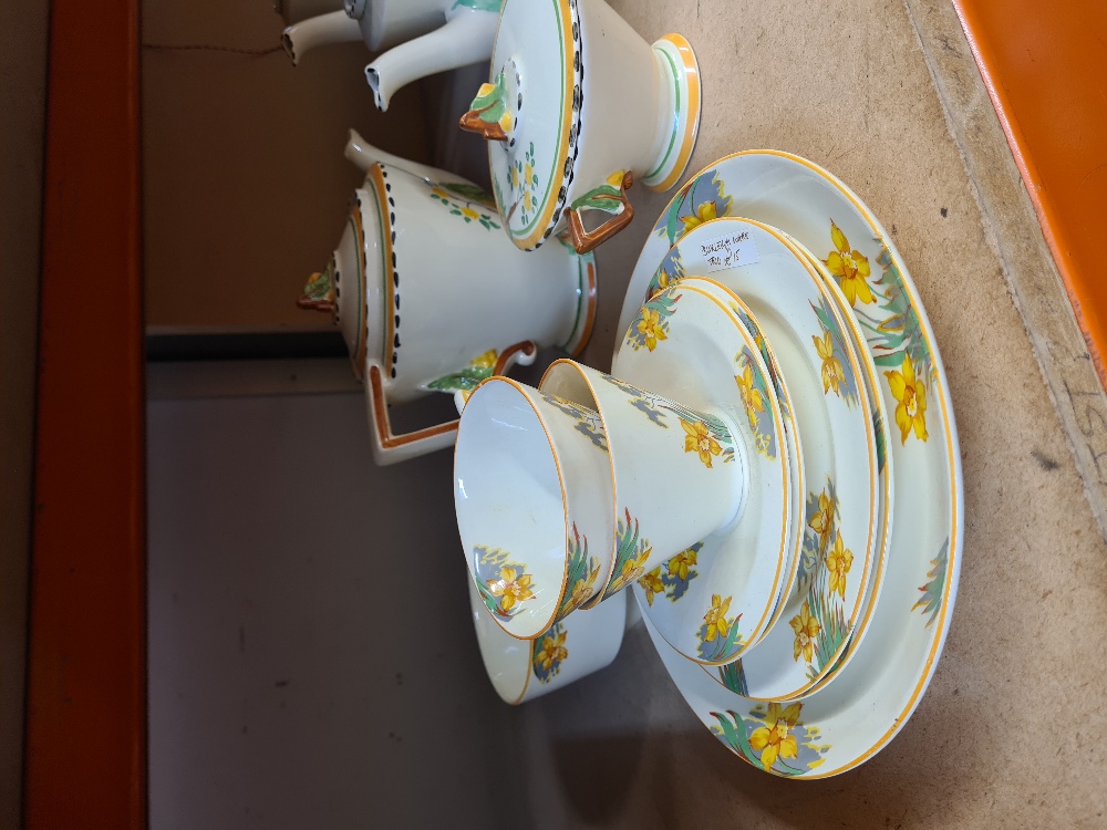 Various partial sets of 1930s tea and coffee wares, mainly Burleigh ware - Image 2 of 7