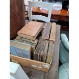 A small tray of antiquarian books, mainly 19th Century