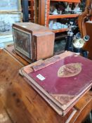 Two volumes of early 20th Century books on old England containing lots of plates and a 1930s mantle