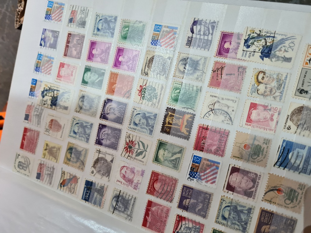 A tray of stamp albums, GB and Worldwide, 19th Century, examples - Image 2 of 6