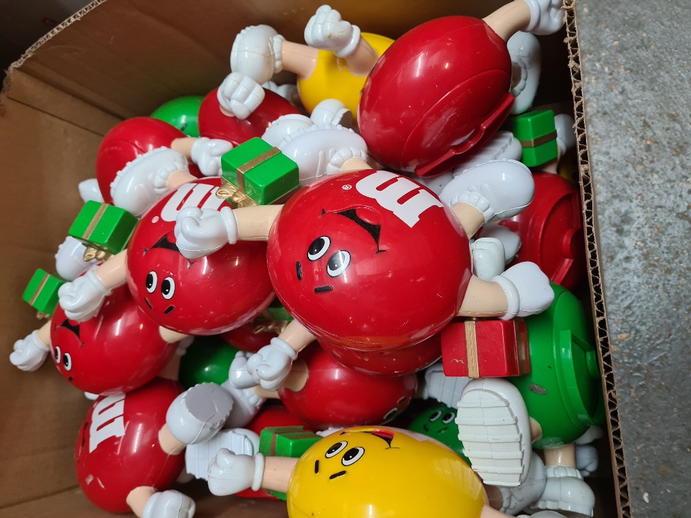 M & M's, two boxes of figure dispensers medium and small examples, mainly holding Easter eggs and pr - Image 2 of 3
