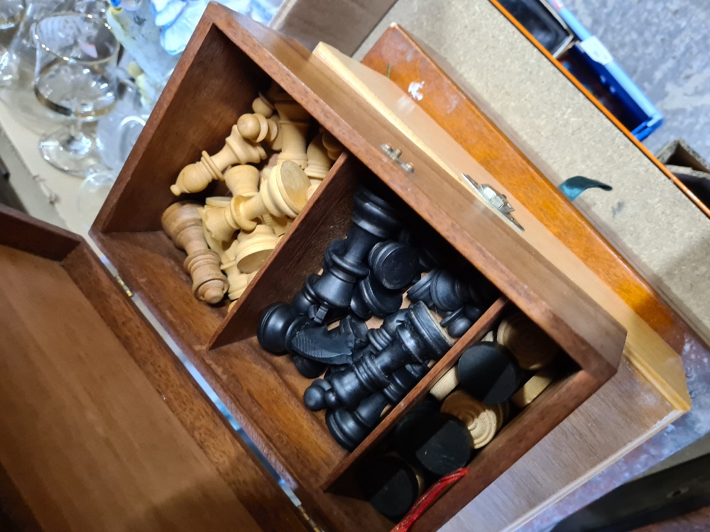 A selection of wooden boxes including a tea caddy - Image 2 of 3