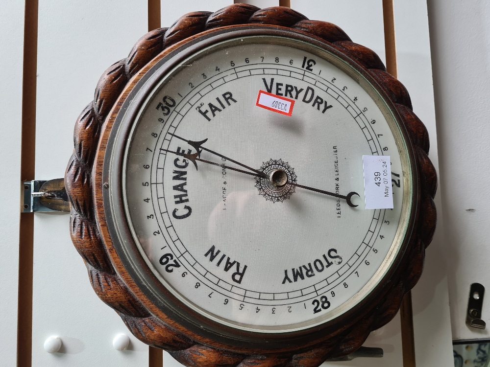 An early 20th Century, ropetwist barometer