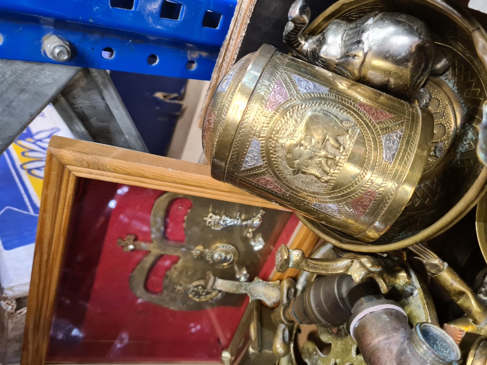 A selection of various brass and copper - Image 2 of 2