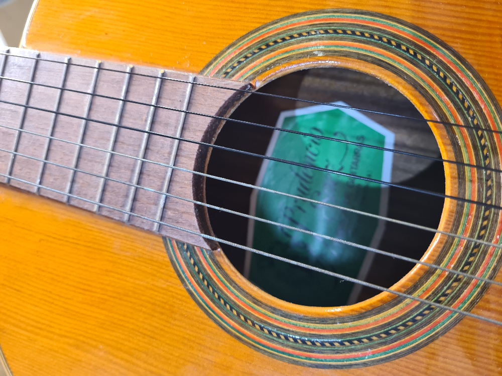 A Spanish made 6 string guitar and case - Image 2 of 2