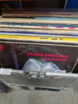1 case of Punk, metal and rock vinyl LPs from the 1980s including bands such as Black Sabbath, Led Z