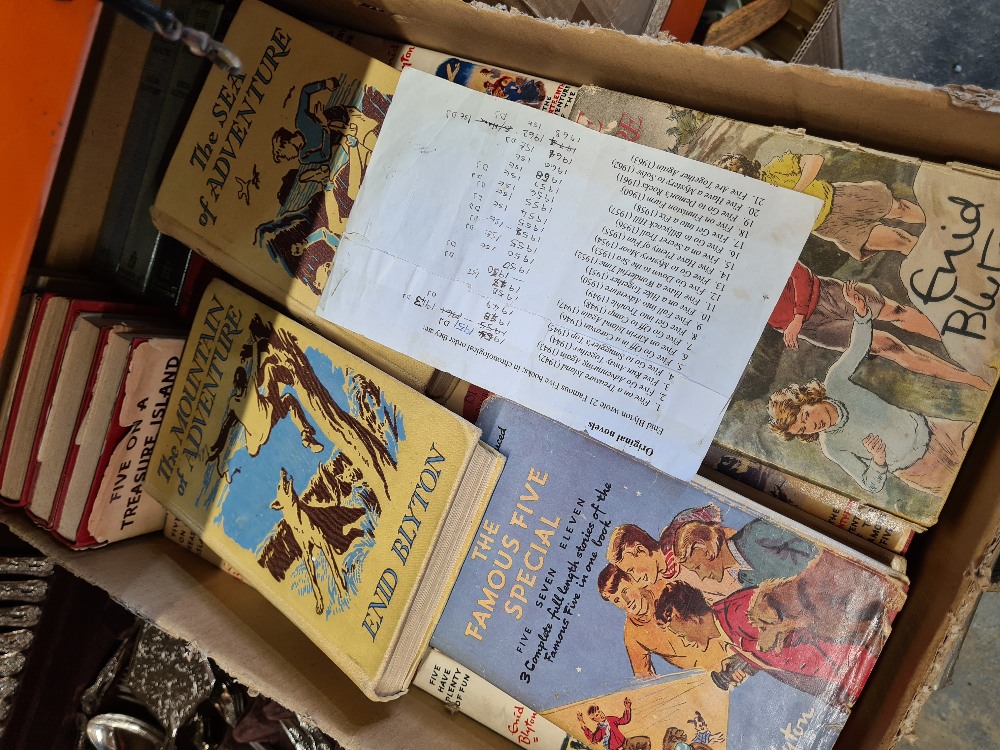 Enid Blyton, a quantity of Famous Five novels from the late 1940s  - 1960s, the majority being First