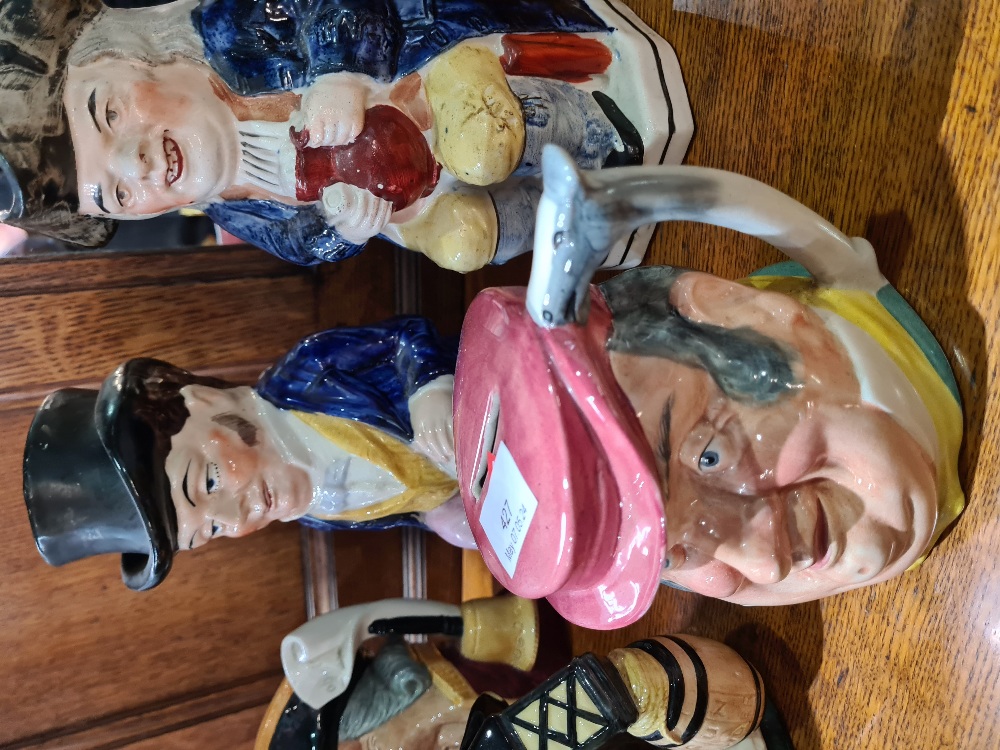 An antique Toby Jug having tricorn lid and others - Image 2 of 3