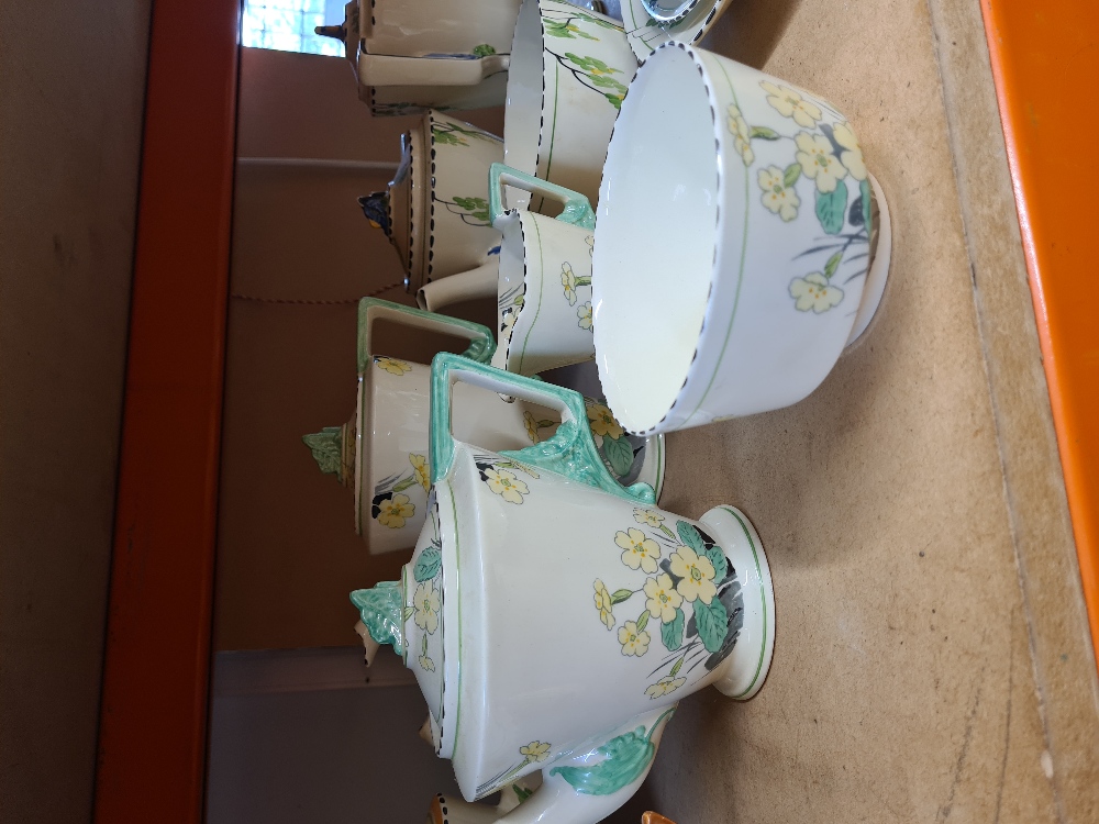 Various partial sets of 1930s tea and coffee wares, mainly Burleigh ware - Image 4 of 7