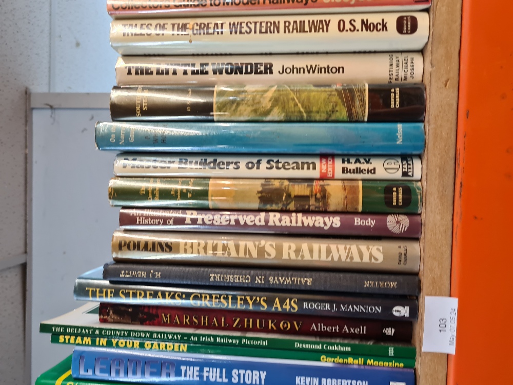 A shelf of books, mainly relating to railways - Image 4 of 6