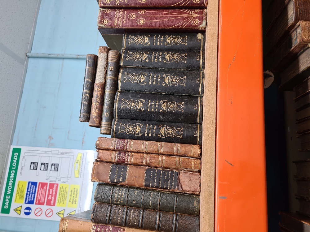 Two volumes of The Adventures of Robinson Crusoe, London 1804 printed by John Stockdale and a shelf - Image 4 of 6