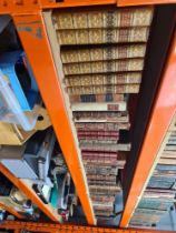 A shelf of antiquarian books including 18th Century, examples