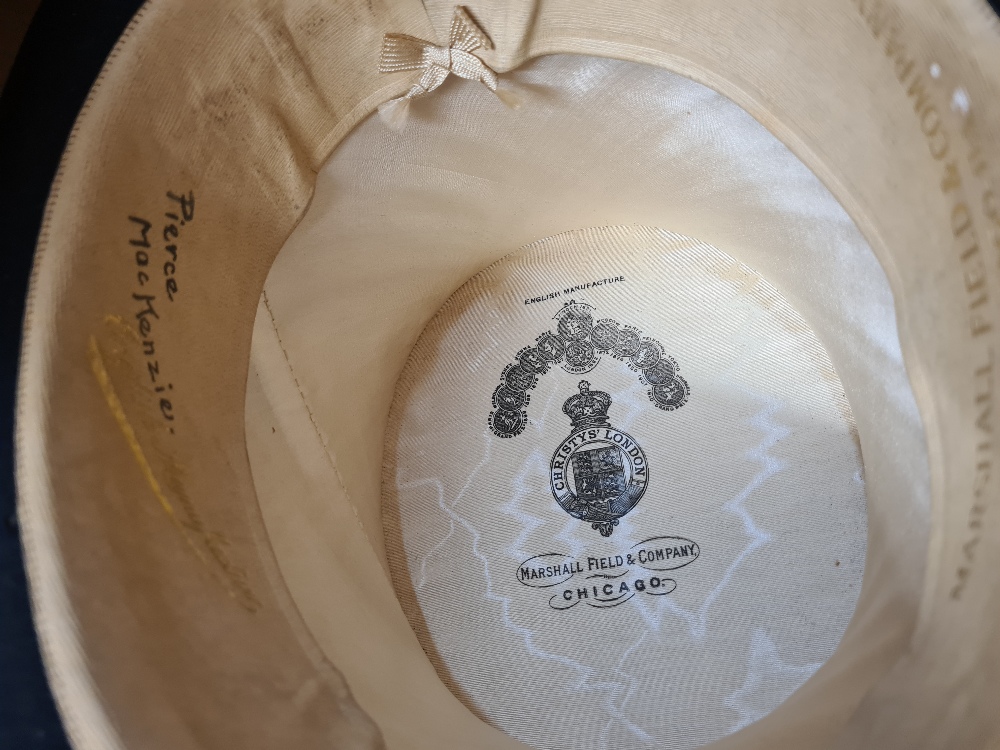 An old silk Top Hat by Christy's London, also stamped by the Retailer Marshall Field and Company Chi - Image 3 of 4