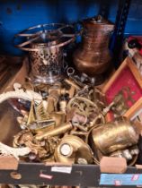 A selection of various brass and copper