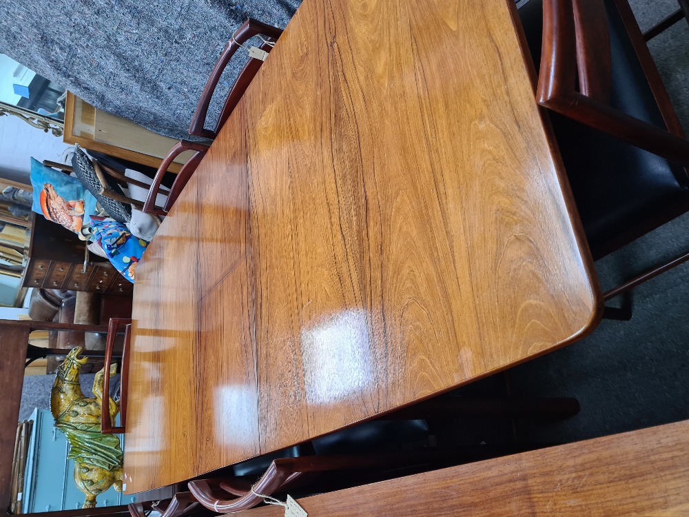 McIntosh of Kirkcaldy, a 1970s beautifully made Brazilian Rosewood extending dining table by Tom Rob - Image 2 of 3