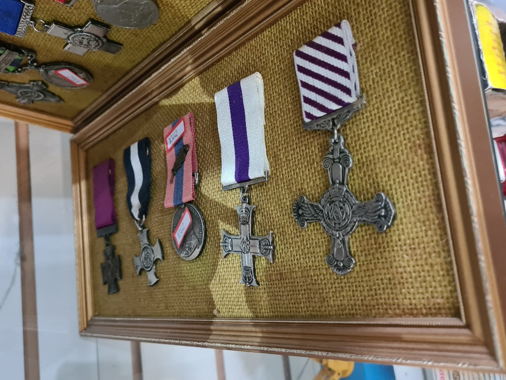 Three displays of Replica Military medals (17) - Image 3 of 3