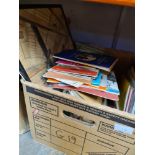Two boxes of books including railway and sundry