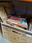 Two boxes of books including railway and sundry