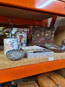 Mixed oriental items including and 20th Century tankard and sundry