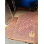 Two bound leather albums vol 1 & vol 2 "Our Conservative & Unionist Statesmen"