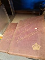 Two bound leather albums vol 1 & vol 2 "Our Conservative & Unionist Statesmen"
