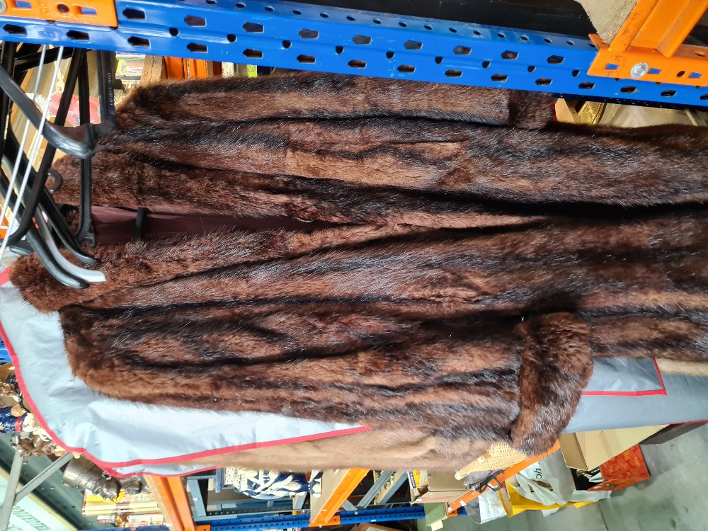 Vintage ladies fur coat, full length