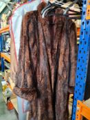 Vintage ladies fur coat, full length