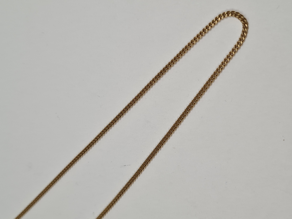 9ct yellow gold curblink necklace, approx 40cm, marked 375, approx 4.77g - Image 3 of 6