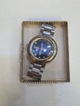 Tissot; A vintage gent's stainless steel Tissot Automatic T12, wristwatch with black baton markers d