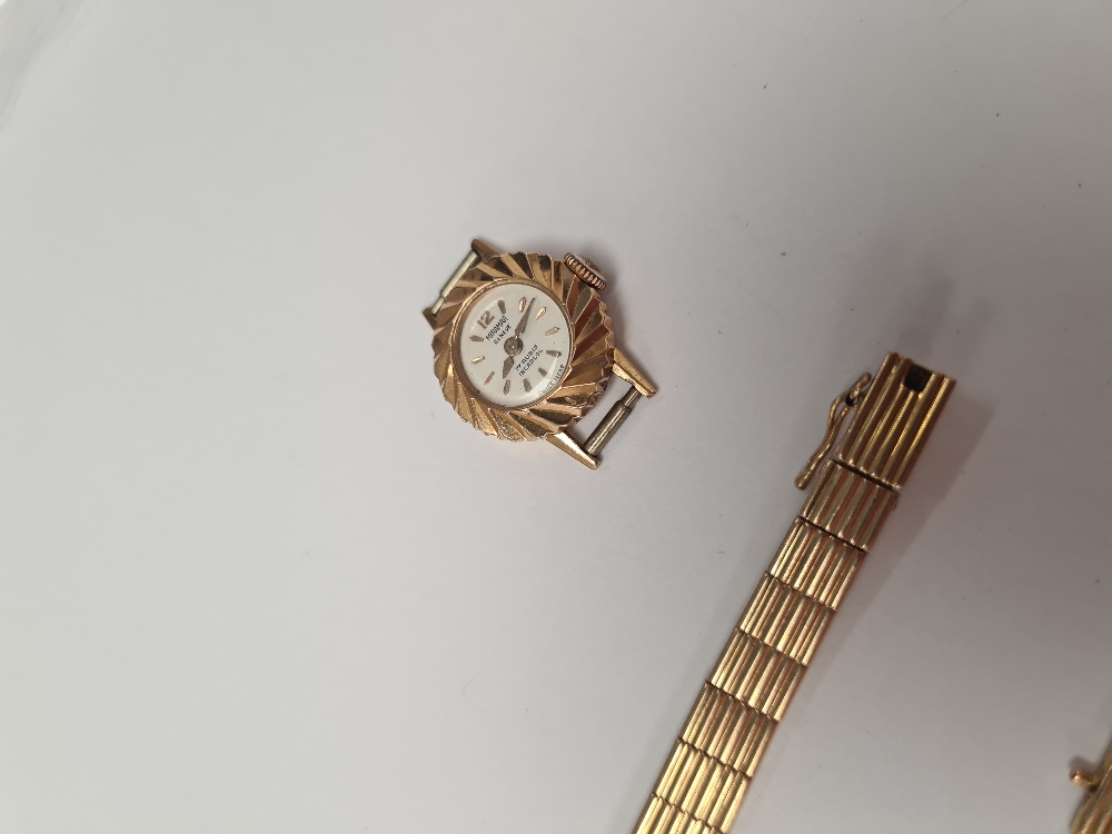 Ladies 18K yellow gold cased Miramar 18 Ruby Cocktail watch, case marked 18K, 5243, and 18K yellow g - Image 2 of 5