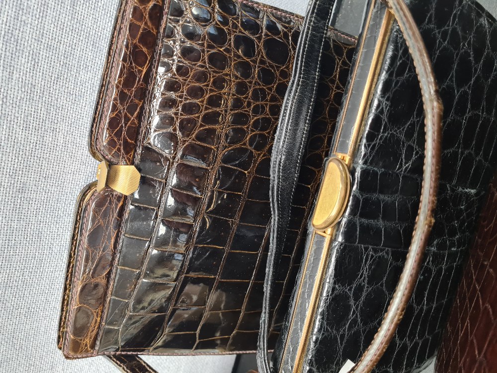 Mixed ladies handbags, some having Crocodile design, some fashion examples - Image 7 of 9