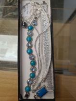 Silver jewellery to include plait design bracelet, mesh bracelet, panel bracelet, etc