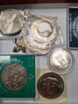 Selection of old coins and bank notes