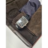 Parmigiani; A Gent's Parmigiani Fleurier wristwatch, Kalpa Grande Steel no. 9215, with black dial, s