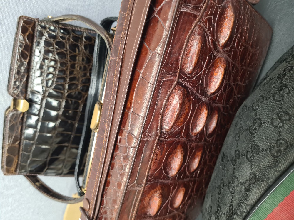 Mixed ladies handbags, some having Crocodile design, some fashion examples - Image 4 of 9