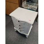 Bedside chest containing modern costume jewellery