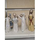 7 various Lladro figures, mainly children in nightdresses