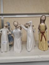 7 various Lladro figures, mainly children in nightdresses